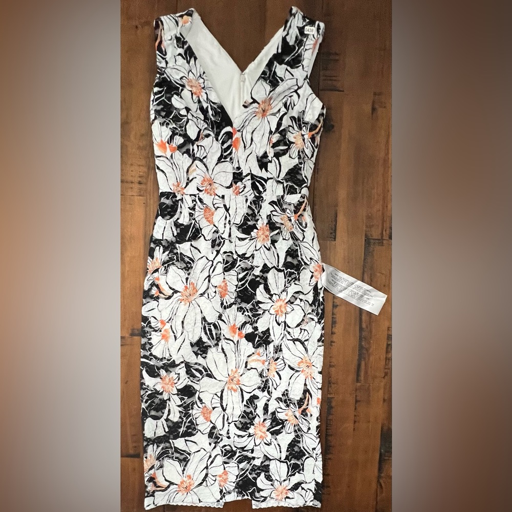 Dress The Population Floral Alice Sheath Sz S